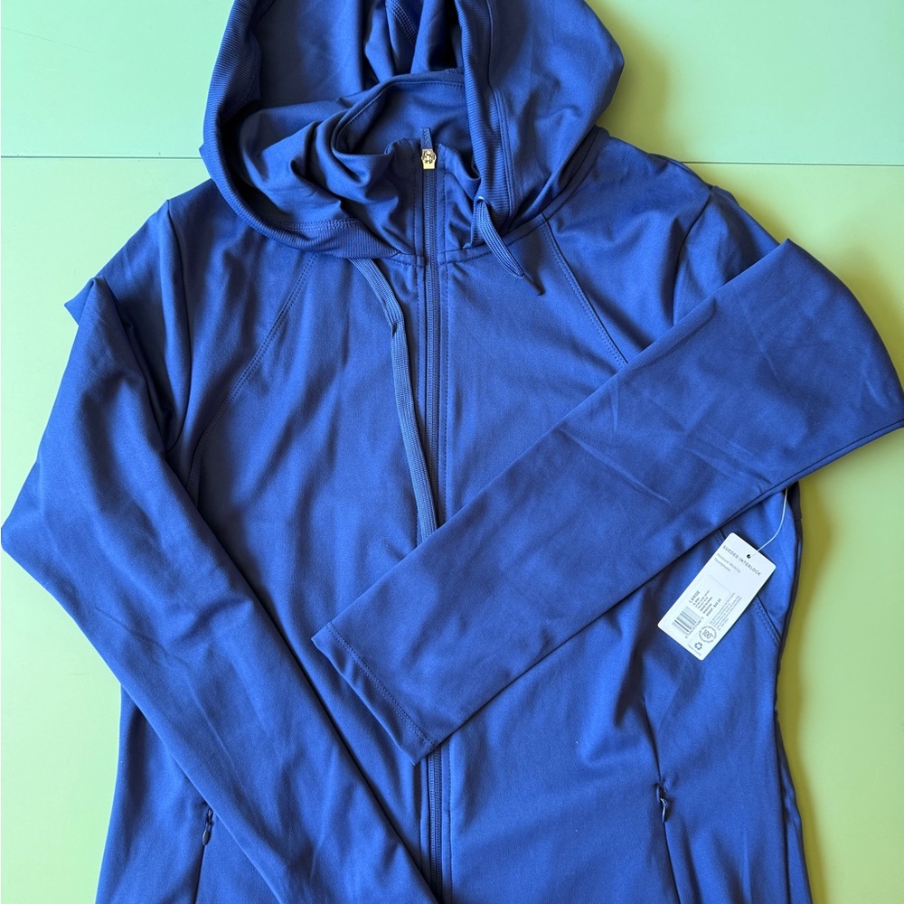 Jockey Sueded Interlock Jacket in Blue